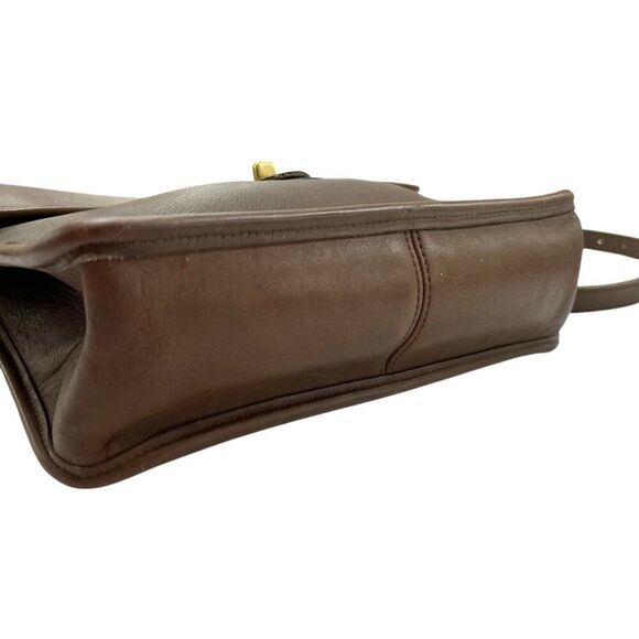 Vintage Coach Taupe Leather Willis Crossbody & Top Handle Bag F6C-9927 - Picture 10 of 15